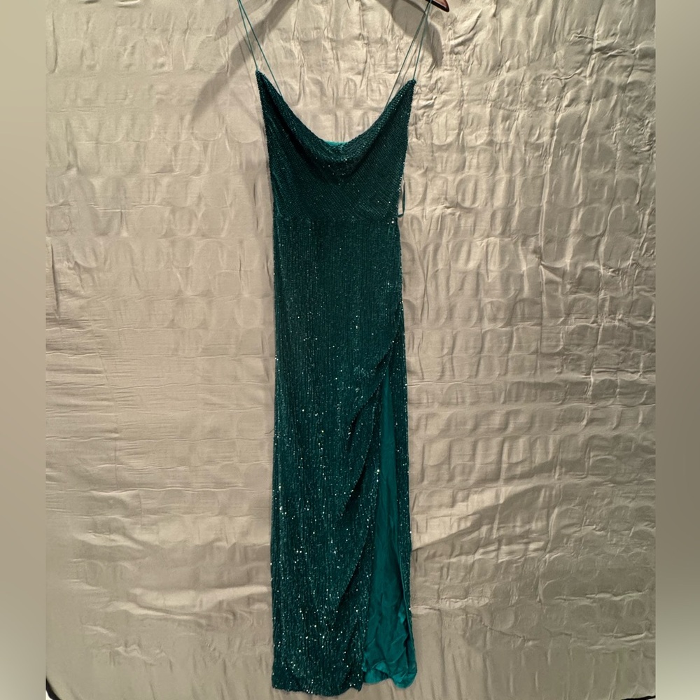Retrofete Teal Backless Dress